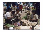 Chamula-Familie auf dem Markt